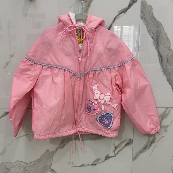 climate Control Other - Vintage 80s Pink Climate Control Pink Jacket Heart Bow Design Hoodie